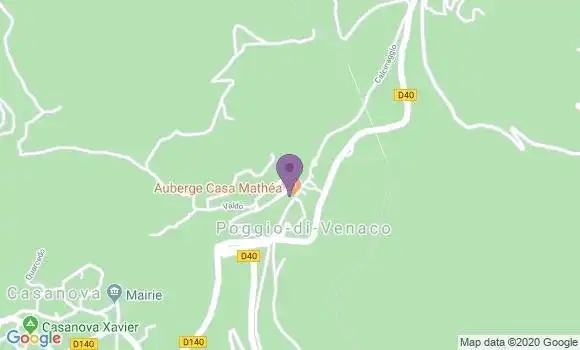 Localisation Poggio Di Venaco Ap - 20250
