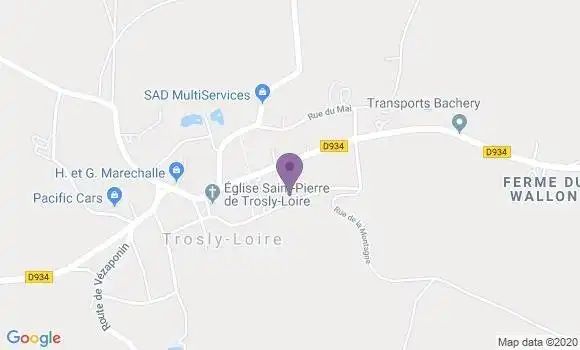 Localisation Trosly Loire Ap - 02300