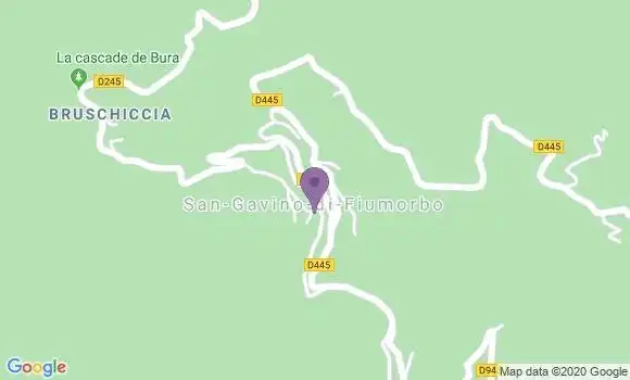 Localisation San Gavino Di Fiumorbo Ap - 20243