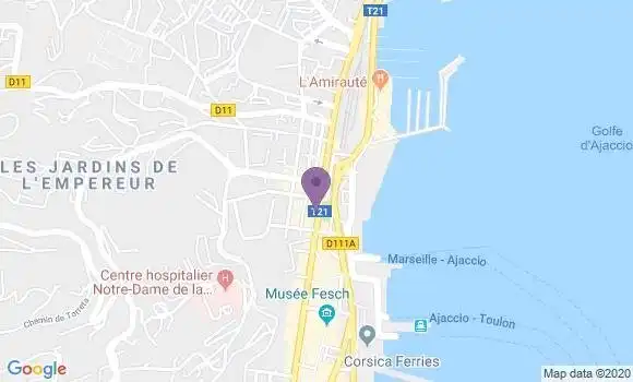 Localisation Ajaccio Sainte Lucie - 20000