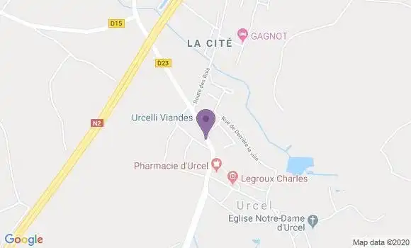 Localisation Urcel Ap - 02000