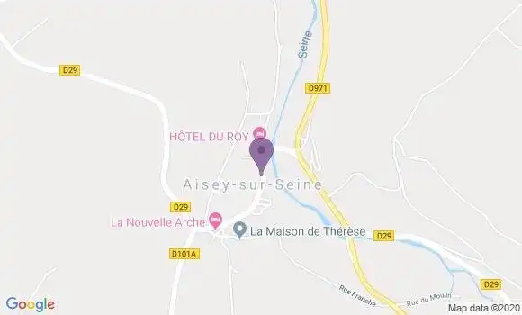 Localisation Aisey sur Seine Ap - 21400