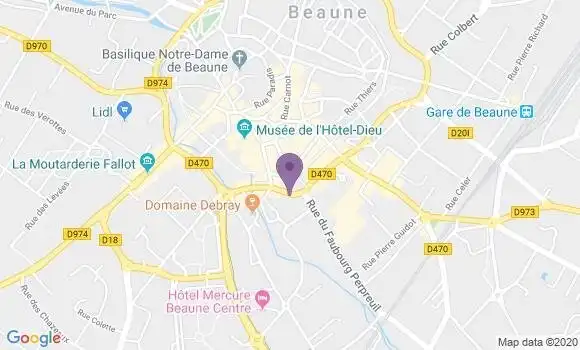 Localisation Beaune - 21200