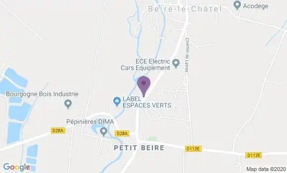 Localisation Beire le Chatel Bp - 21310