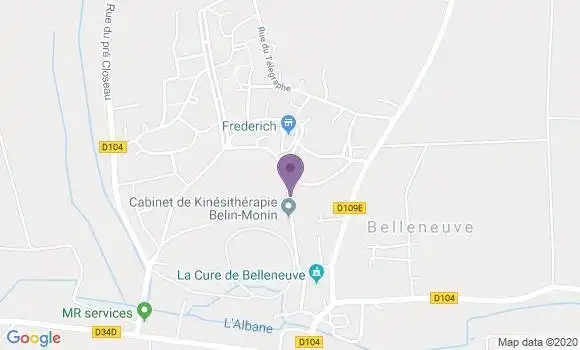 Localisation Belleneuve Bp - 21310