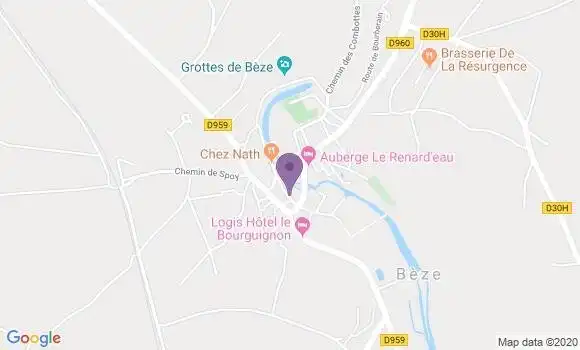Localisation Beze Ap - 21310