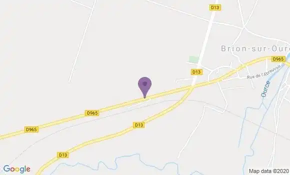Localisation Brion sur Ource Bp - 21570