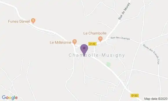 Localisation Chambolle Musigny Ap - 21220