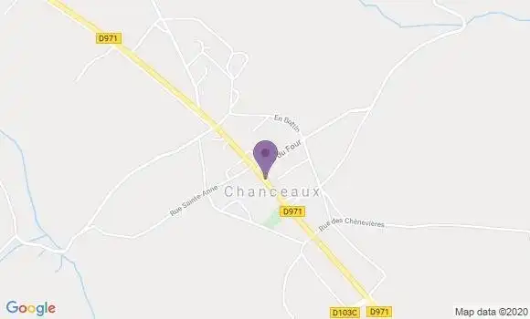 Localisation Chanceaux Ap - 21440