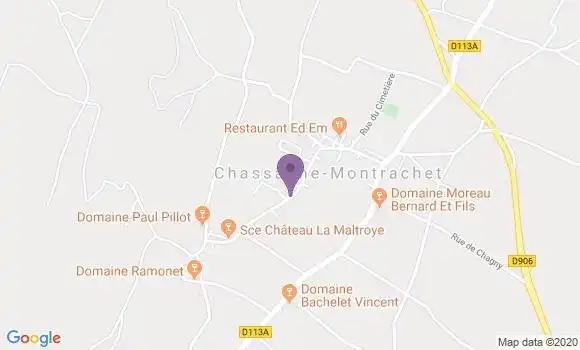 Localisation Chassagne Montrachet Ap - 21190