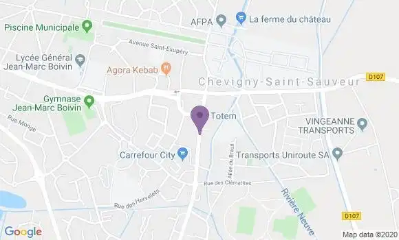 Localisation Chevigny Saint Sauveur Bp - 21800