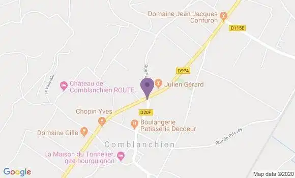Localisation Comblanchien Ap - 21700