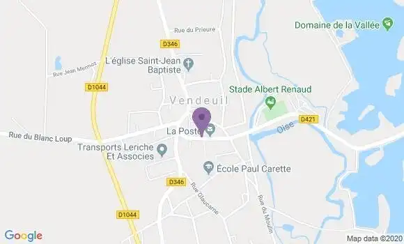 Localisation Vendeuil Bp - 02800