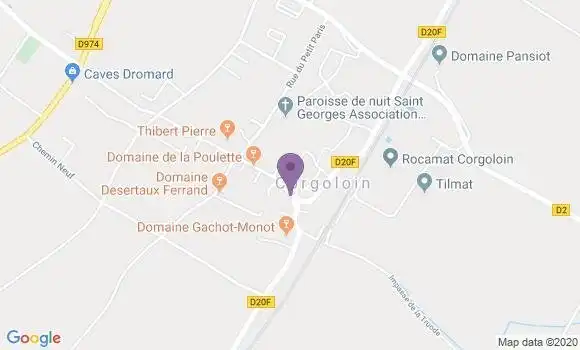 Localisation Corgoloin Bp - 21700
