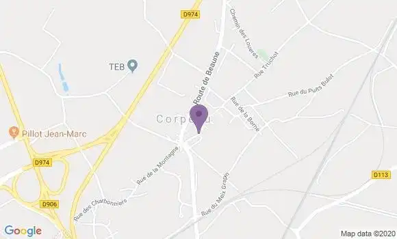 Localisation Corpeau Ap - 21190