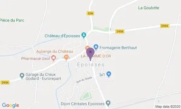 Localisation Epoisses Bp - 21460