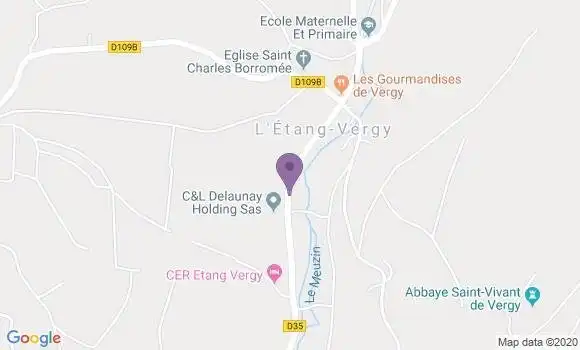 Localisation L Etang Vergy Ap - 21220