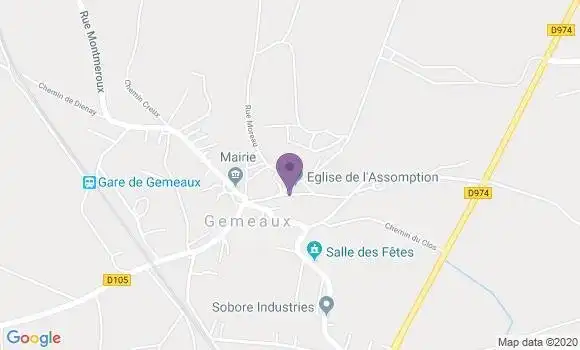 Localisation Gemeaux Ap - 21120
