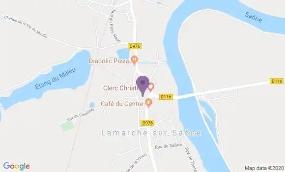 Localisation Lamarche sur Saone Bp - 21760