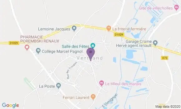 Localisation Vermand Bp - 02490