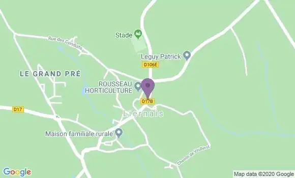 Localisation Liernais Bp - 21430