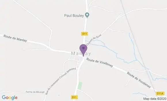 Localisation Manlay Ap - 21430