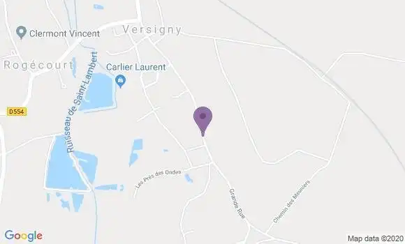 Localisation Versigny Bp - 02800
