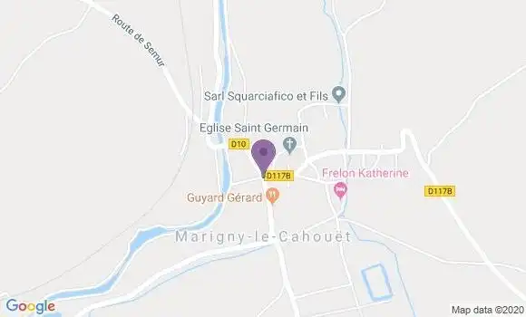 Localisation Marigny le Cahouet Ap - 21150