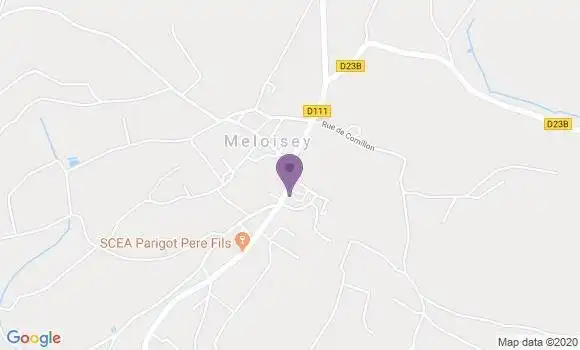 Localisation Meloisey Ap - 21190