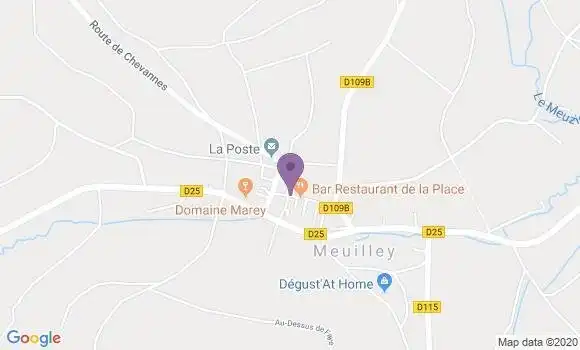 Localisation Meuilley Ap - 21700