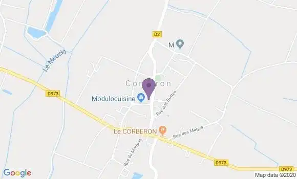 Localisation Meursanges Ap - 21200