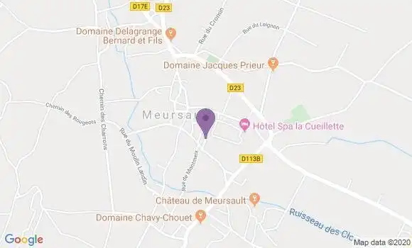 Localisation Meursault - 21190