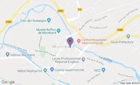 Localisation Montbard - 21500