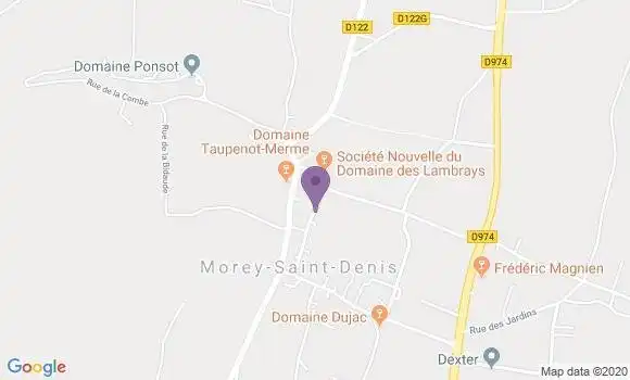 Localisation Morey Saint Denis Ap - 21220