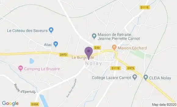 Localisation Nolay - 21340
