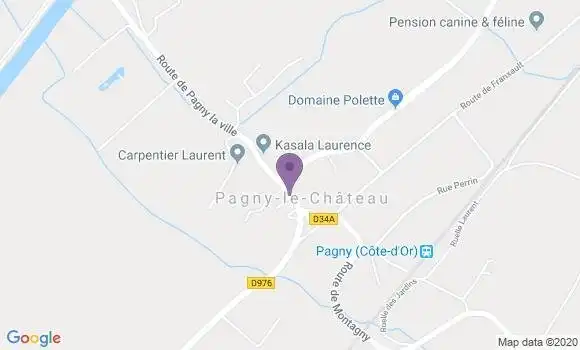 Localisation Pagny le Chateau Bp - 21250