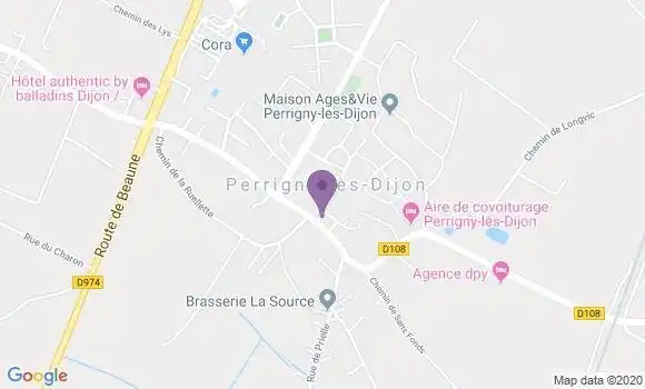 Localisation Perrigny les Dijon Ap - 21160