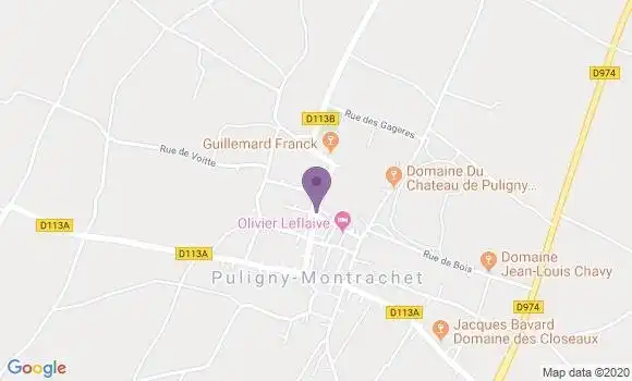Localisation Puligny Montrachet Bp - 21190