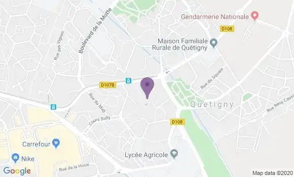 Localisation Quetigny - 21800