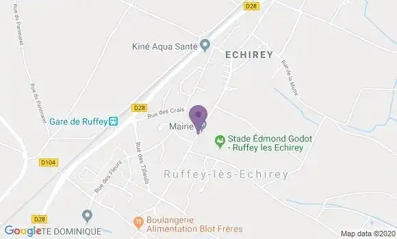 Localisation Ruffey les Echirey Bp - 21490