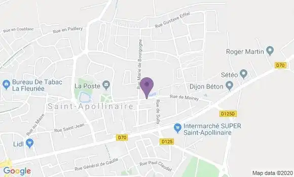 Localisation Saint Apollinaire - 21850