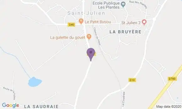 Localisation Saint Julien Bp - 21490