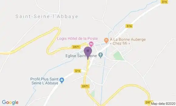 Localisation Saint Seine l