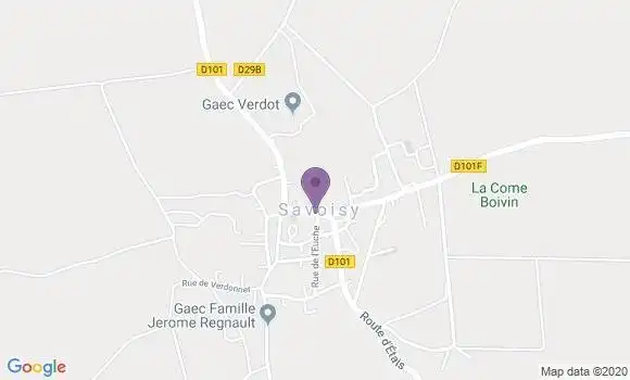 Localisation Savoisy Ap - 21500