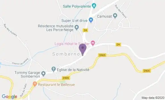 Localisation Sombernon - 21540
