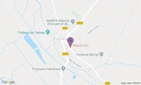 Localisation Talmay Bp - 21270