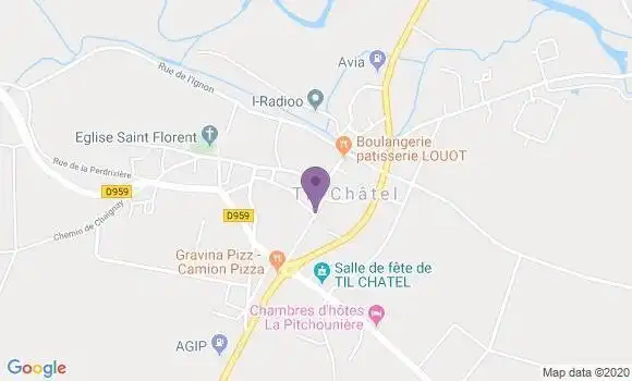 Localisation Til Chatel Bp - 21120