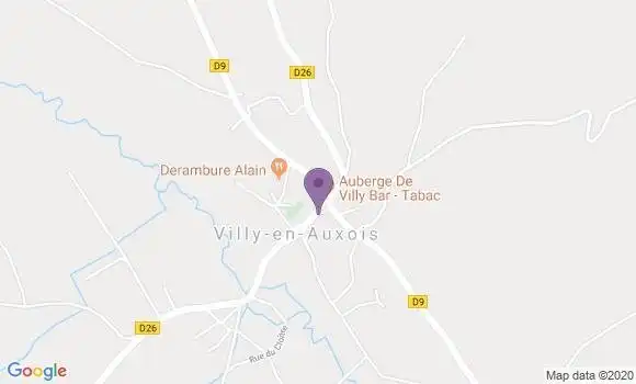 Localisation Villy En Auxois Ap - 21350
