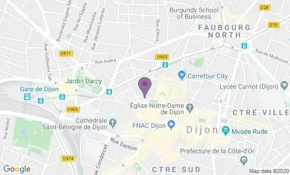 Localisation Dijon Grangier - 21000
