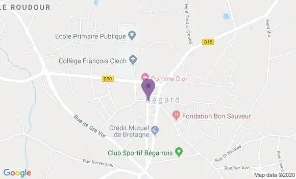 Localisation Begard - 22140